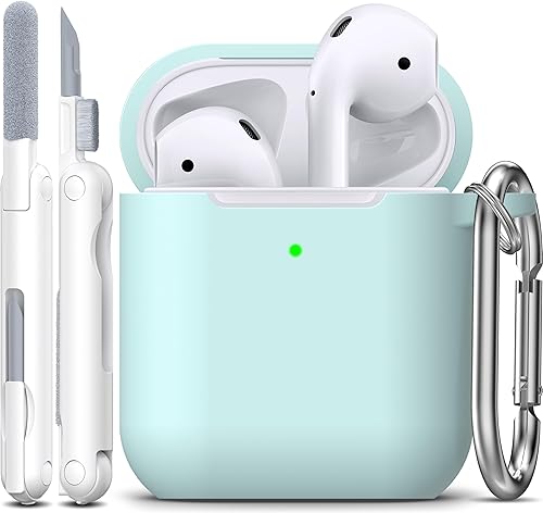 Miniatura 49 de Funda para AirPods con llavero, protección completa, de silicona, accesorios para AirPods, funda para hombres, mujeres y adolescentes, con estuche
