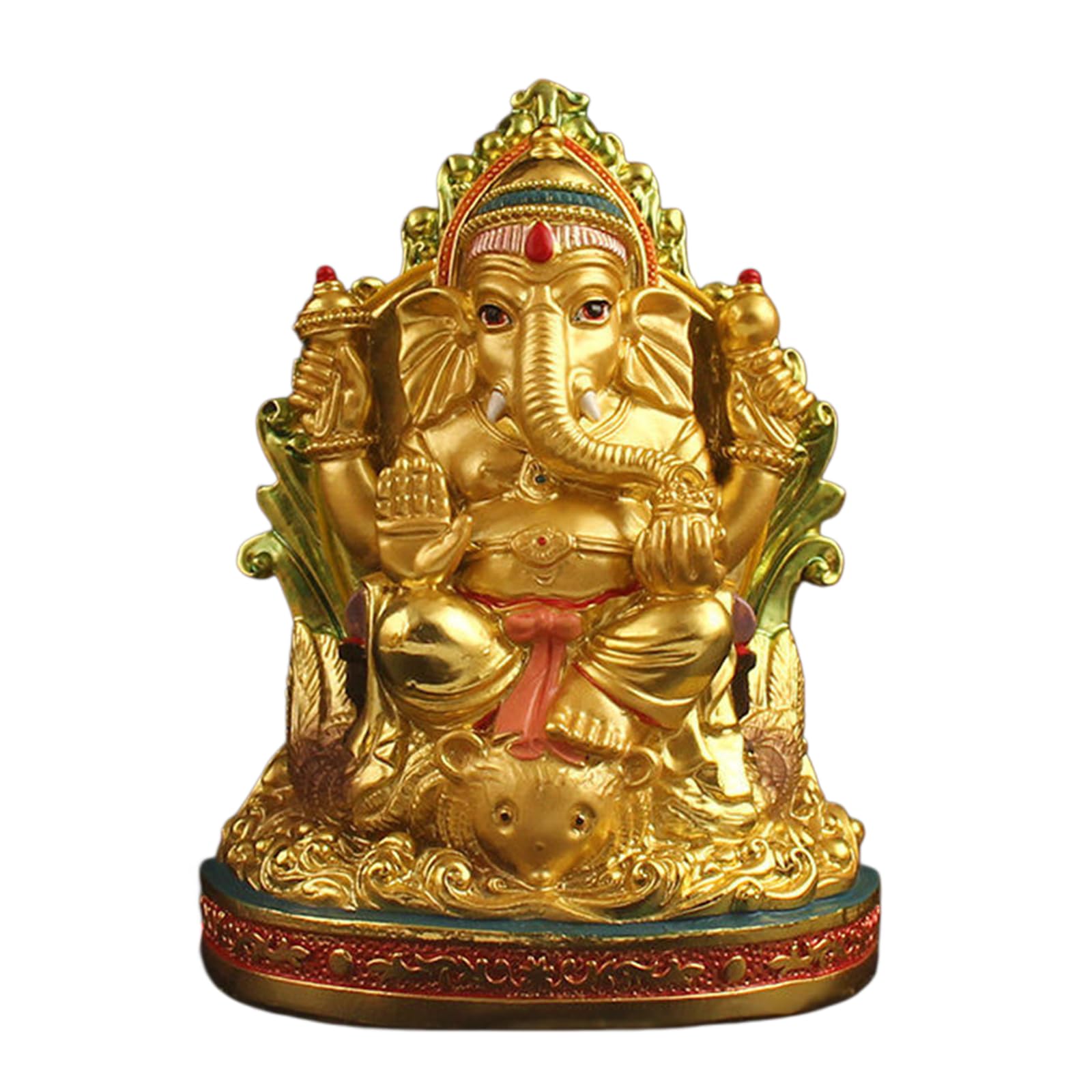 YXCQHZM Indian God Lord Ganesha Statue Elephant Ganpati Idol Buddha Sculptures Hindu Gift