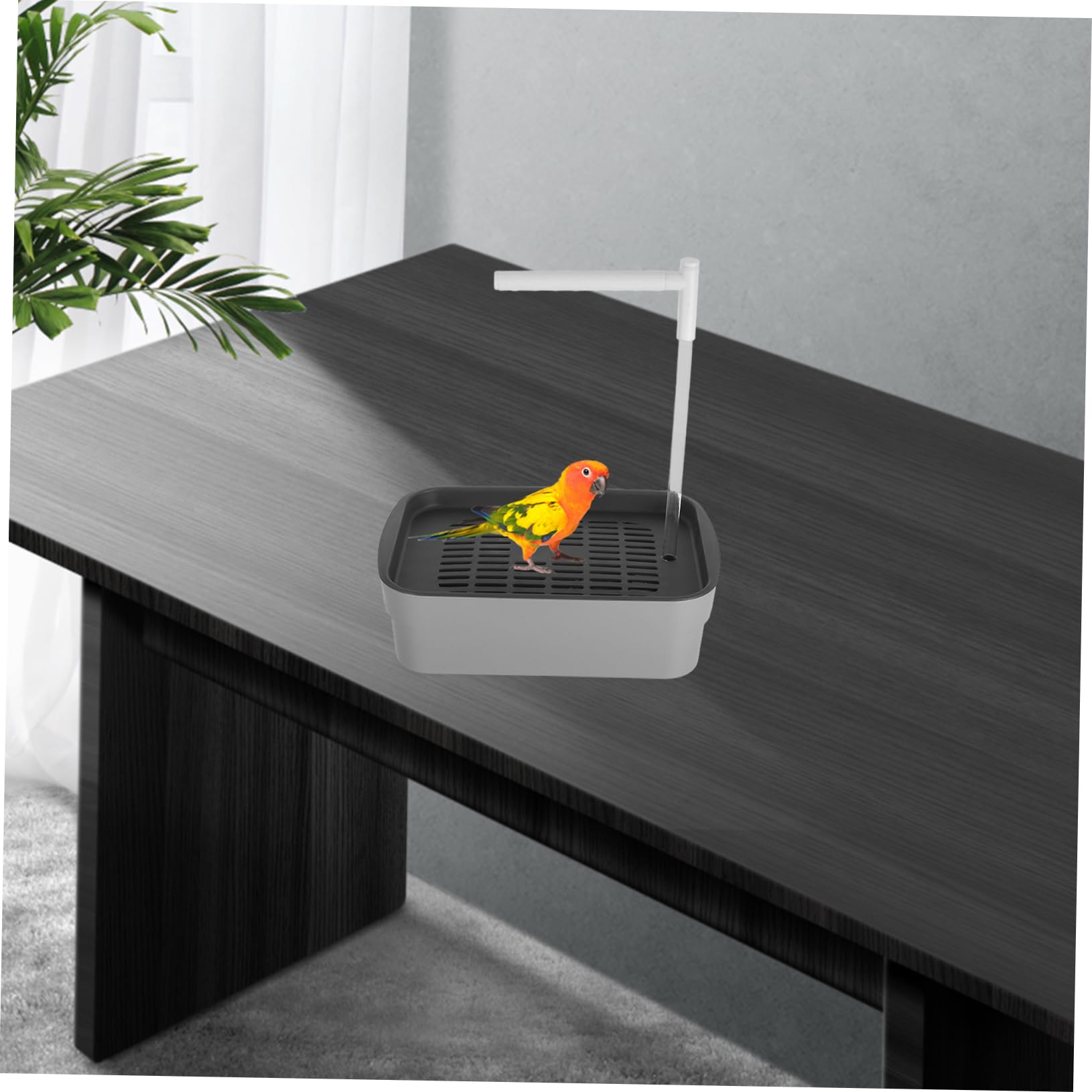 INOOMP Bañera Automática para Pájaros con Ducha Bañera De Plástico para Loros para Periquitos Baño con Circulación De Agua para Pájaros Pequeños para Agapornis y
