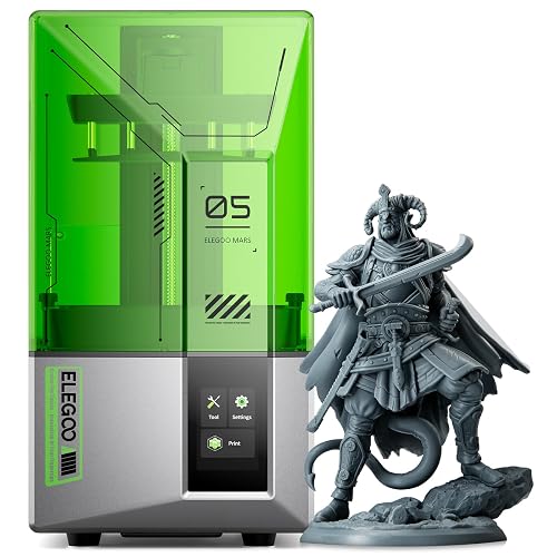 ELEGOO MARS 5 MSLA 3D �ץ�󥿡� ��ư��٥�� 4K��Υ���LCD �դ� UV�쥸���¤���ץ�󥿡� ���ޡ��ȥᥫ�˥��륻�󥵡���ǽ ���������� 143.43x89.6x150 mm3