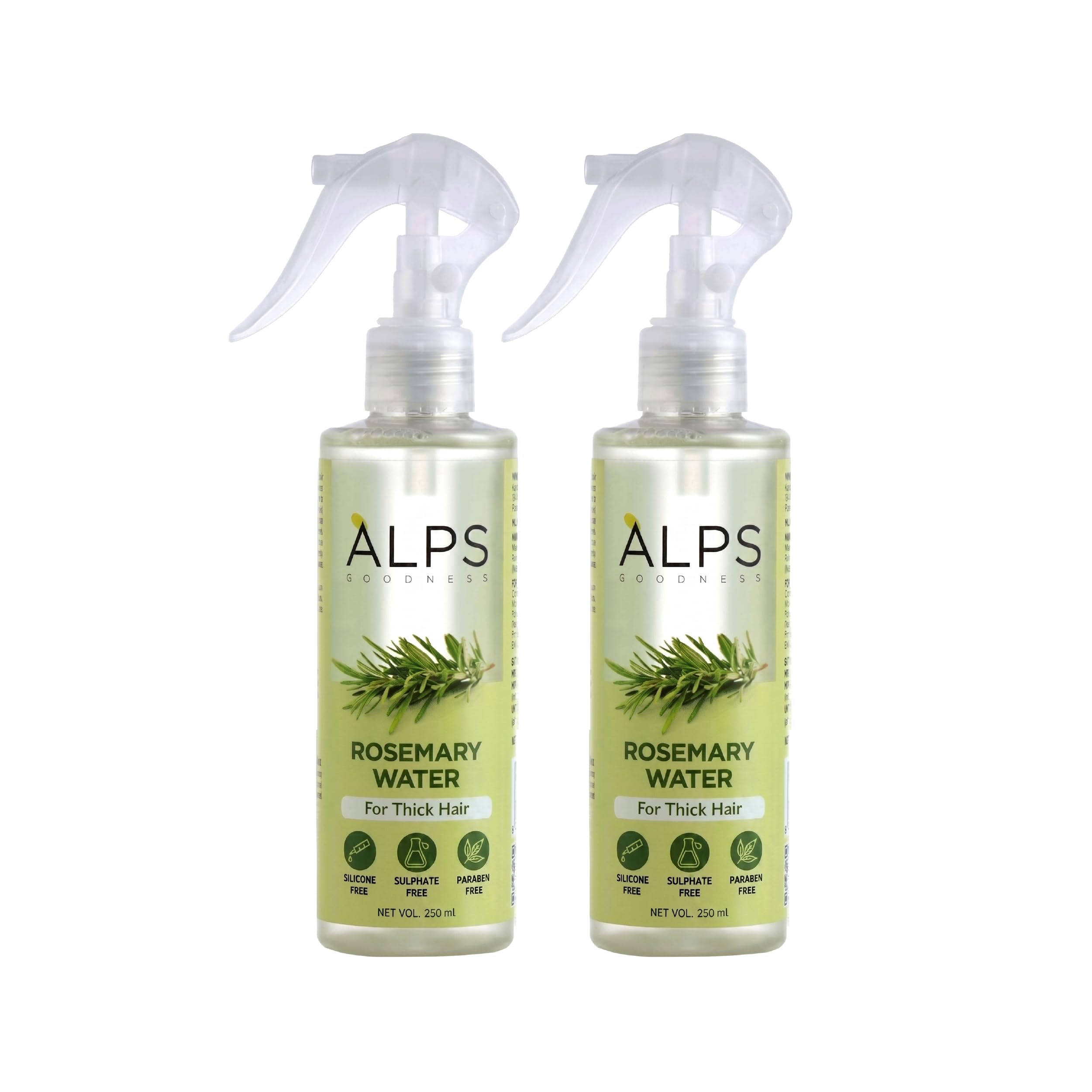 Alps Goodness Rosemary Water Hair Spray Pack of 2 | Clinically Proven (In Vivo Tested) to Reduce Hair Fall & Promote Regrowth | 100% Natural Rosemary Extract | Leave-On Scalp & Spray For Men & Women | 250ml x 2-image-33