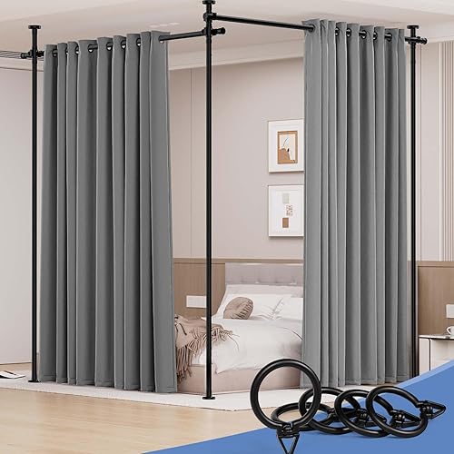 Miniatura 8 de Divisor de habitación y pantallas plegables de privacidad, 6 paneles, divisores de habitación de 11 pies de ancho, pantalla divisora de habitación