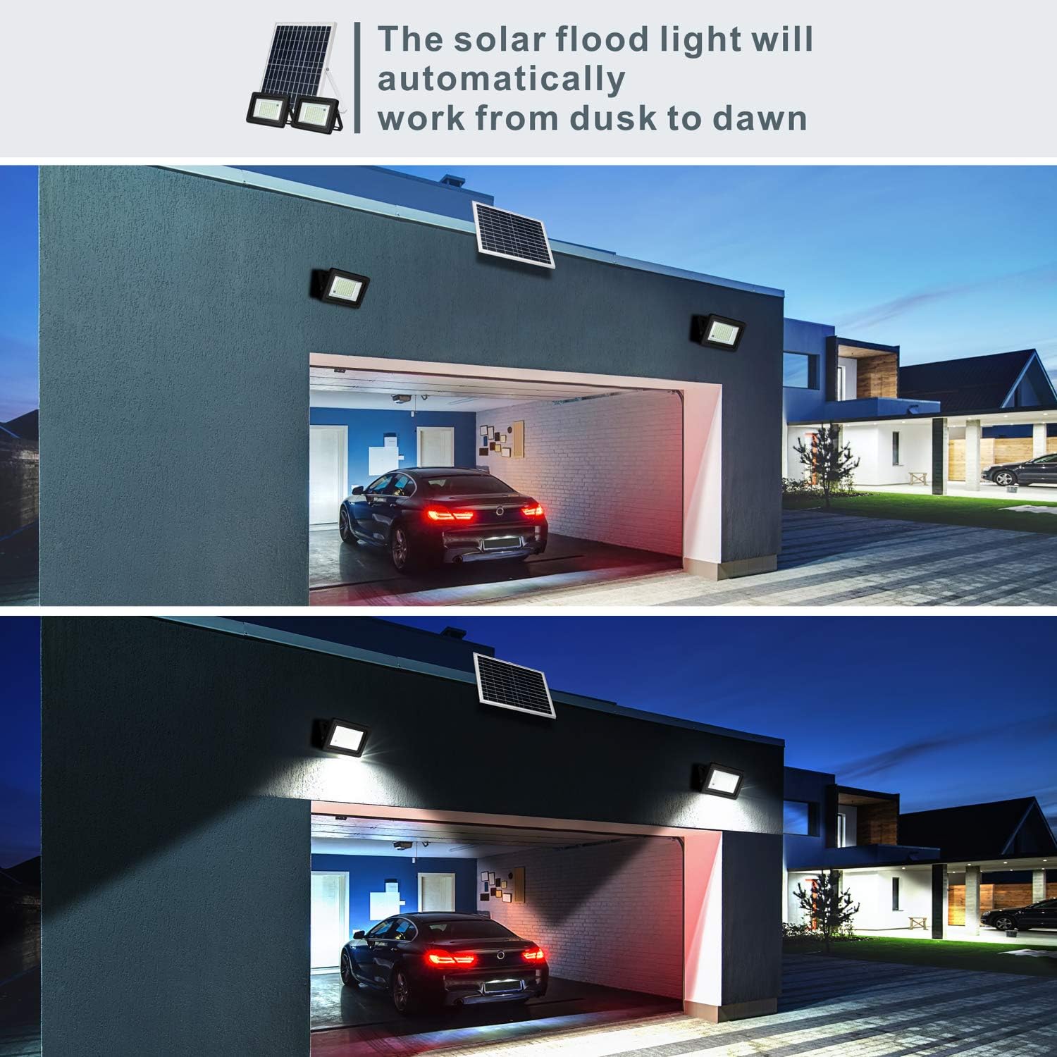 Uр Tо 50% оƒƒ Solar Flood Lights Outdoor Dusk to Dawn Solar Lights Motion Sensor with Remote Dual Head IP65 Waterproof 10W 1100LM 88LEDs 16ft Cable Solar Security Lights 3-in-1 for Yard Sign Lawn Pool Fence Blасk Frіdау - 70% оƒƒ Solar Flood Lights Outdoor Dusk to Dawn Solar Lights Motion Sensor with Remote Dual Head IP65 Waterproof 10W 1100LM 88LEDs 16ft Cable Solar Security Lights 3-in-1 for Yard Sign Lawn Pool Fence