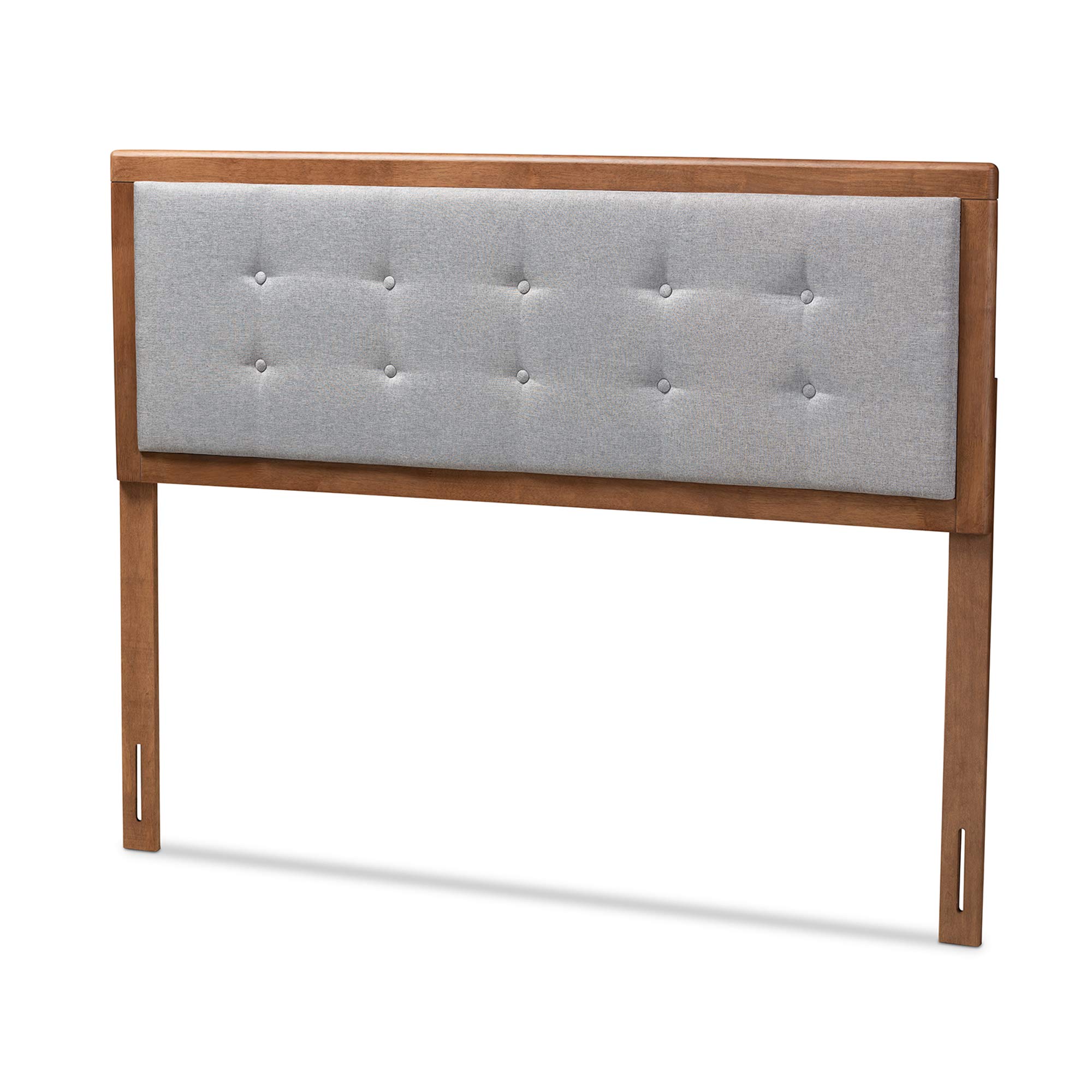 Baxton StudioHeadboards, Queen, Gray/Walnut