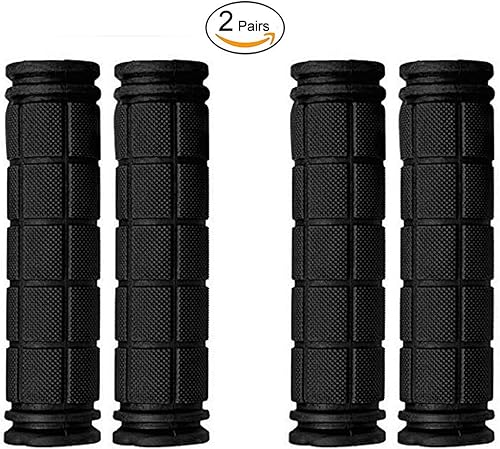 Miniatura 3 de PLATT Empuñaduras de bicicleta para niños, 2 pares de empuñaduras de goma coloridas con cintas para bicicletas de equilibrio, scooters y manillares