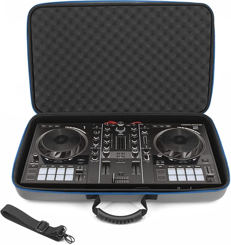 Estuche de viaje para controlador de DJ compatible con Hercules Inpulse 500 - Estuche de transporte rígido para mezclador de DJ con correa