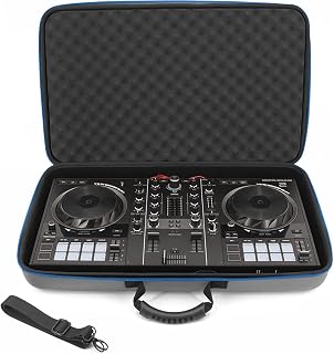 Estuche de viaje para controlador de DJ compatible con Hercules Inpulse 500 - Estuche de transporte rígido para mezclador de DJ con correa