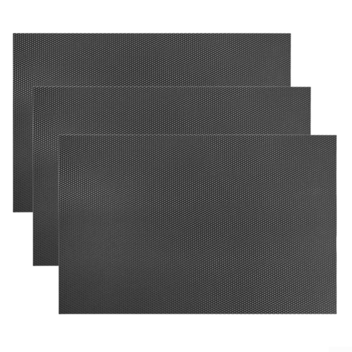 Láminas impermeables para armario de 45x130 cm que protegen tus cubiertos y ollas en negro