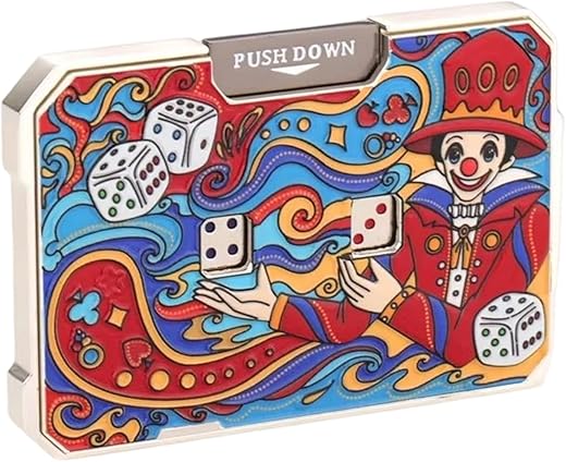 Entretenido dado giratorio: juego de juguete de metal, juegos de mesa, diversión para , equilibrio de agarre compacto, accesorio de barra estilo de ocio, suministros de dados para el hogar, fam