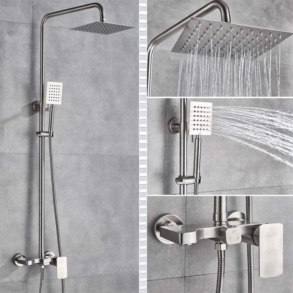 AROUON THE SHOWER + Bubblish Sui セット Amazon.com: SENNIAN Shower Set Bathroom SUS304 Brushed Large