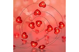 KAiSnova Red Heart Valentine's Day Lights