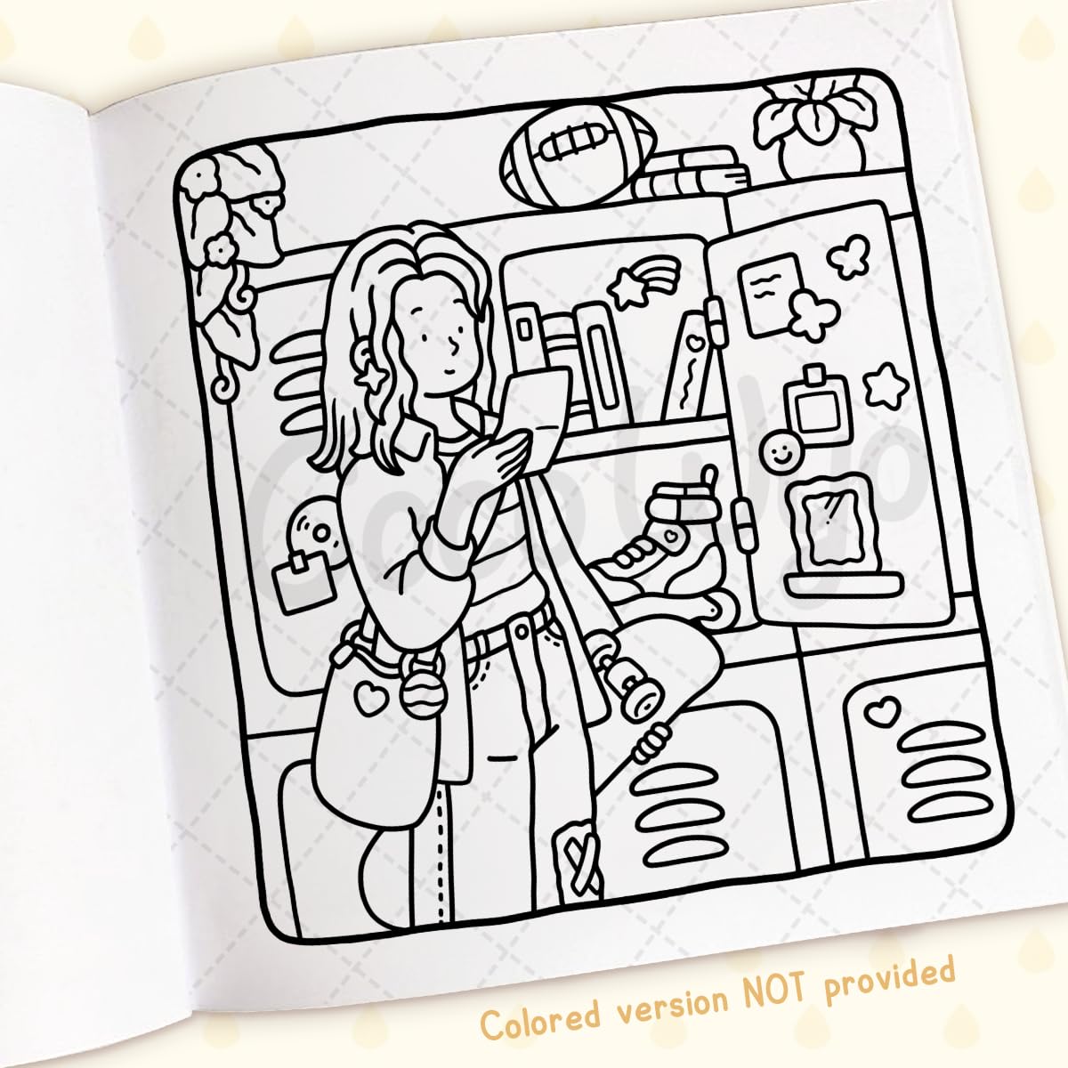 Girl Moments: Vol. 3 Coloring Book for Adults and Teens Featuring Cozy Daily Activities for Relaxation