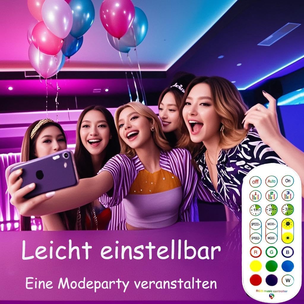 LED Lights for Bedroom with USB Powered, 32.8ft Bluetooth LED Light Strips,Smart App and Remote Control, IP65 Waterproof,RGBW Music Sync Rope Lights for Living Room, Bedroom, Party, Kitchen,TV