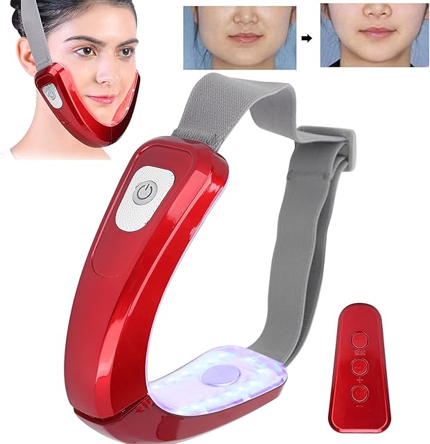 Electric Face Lifting Device, VFace Slimming Vibration V Face Machine Jawline Shaper For Masks V Line Lifting Mask