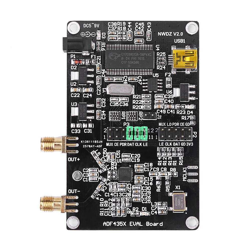 RF Signal Generator Module 35M-4.4GHz PLL Frequency Synthesizer ADF4351 Development Board With SMA Interface,Components
