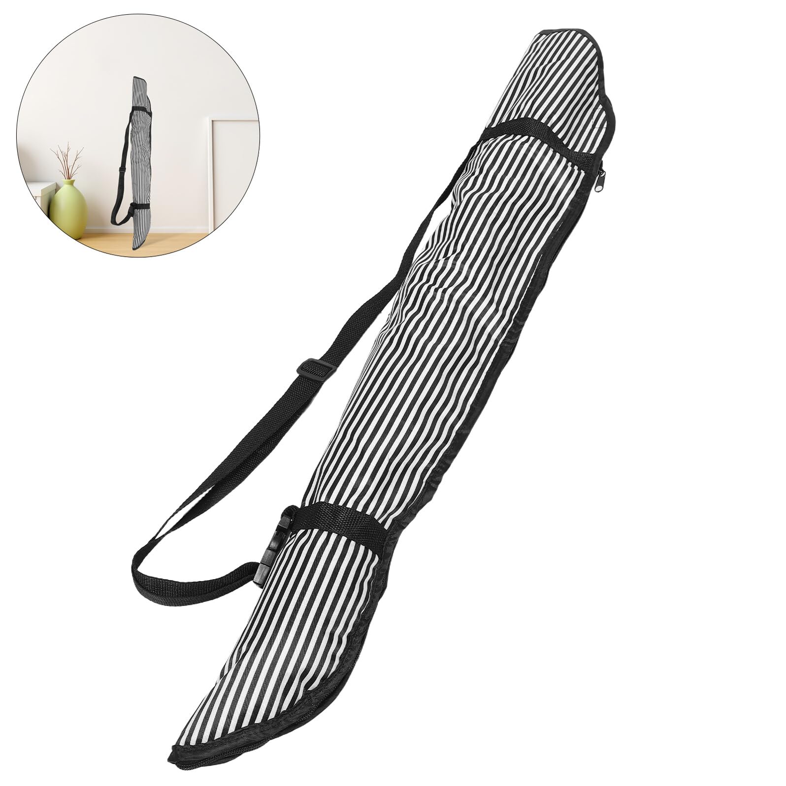 Bolsa Colgante para Silla de Ruedas Correa Ajustable para Bastón, Muleta y Paraguas, 85 Cm