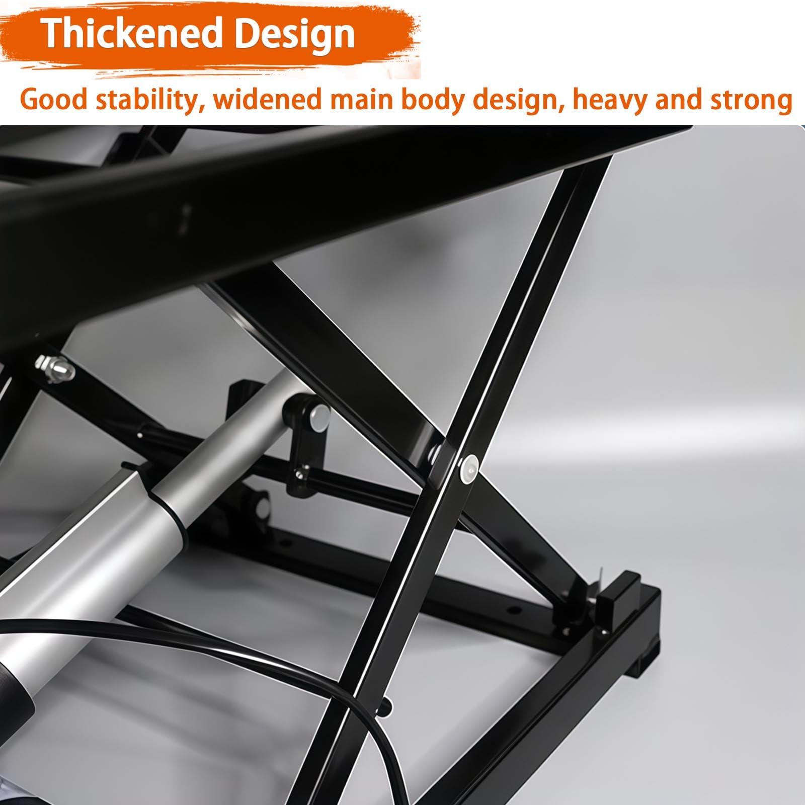 Tavolo elevatore elettrico, altezza regolabile, capacità 150 kg, telecomando per movimentazione e trasporto materiali, piattaforma di sollevamento versatile