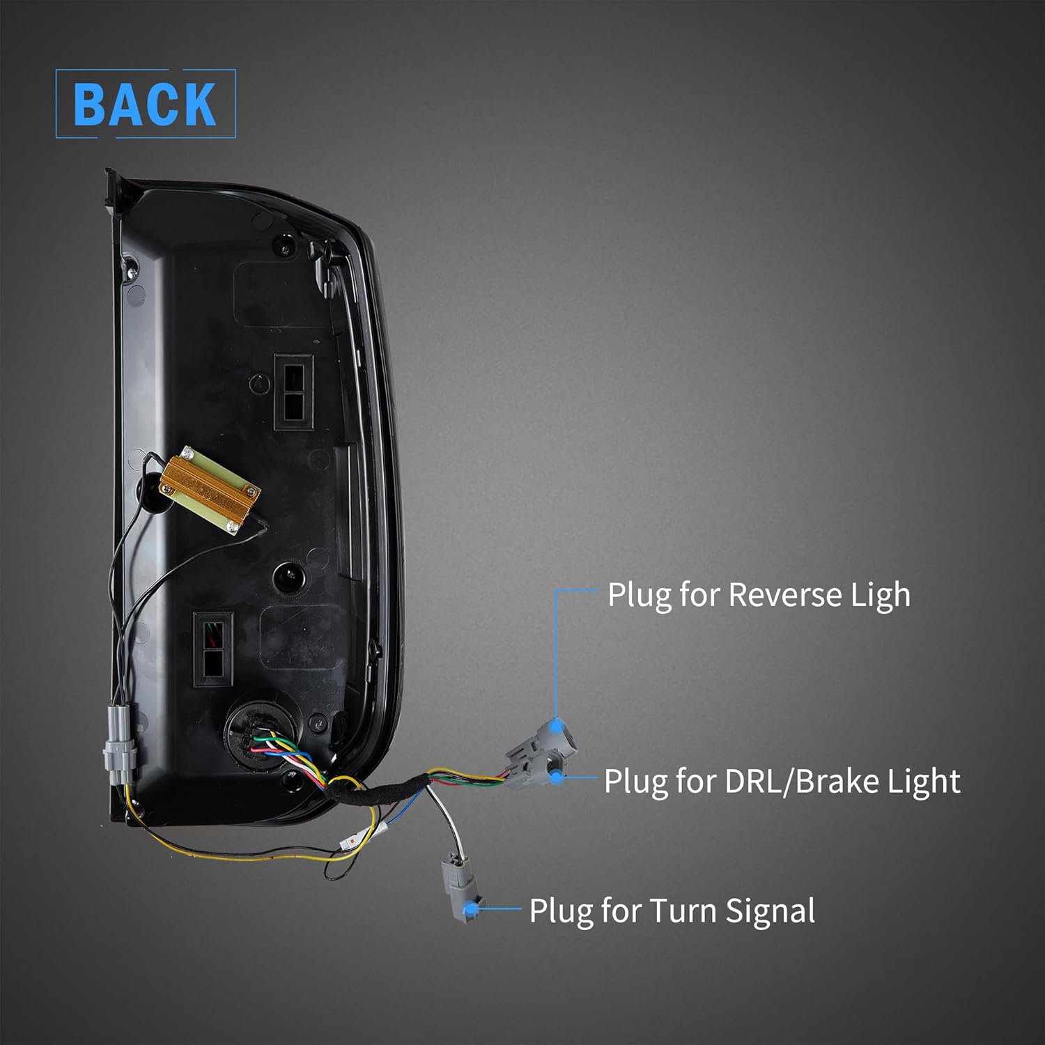 VLAND Tail Lights Compatible with Toyota Tundra 2014-2021 w/Red Turn Signal Rearlamp Assembly Driver& Passenger Sides Clear Lens