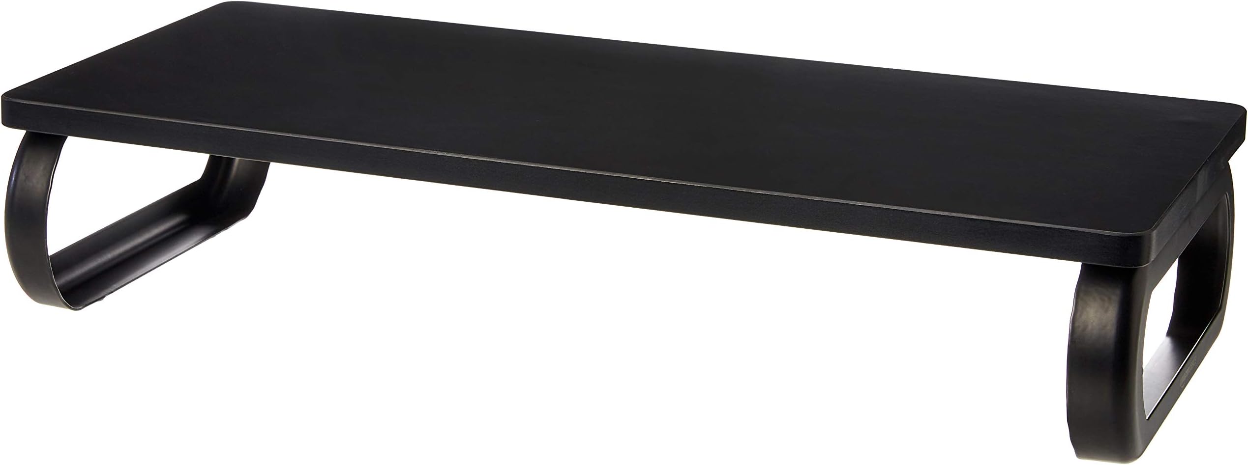Amazon Basics Wood Monitor Stand, Computer Riser, Black