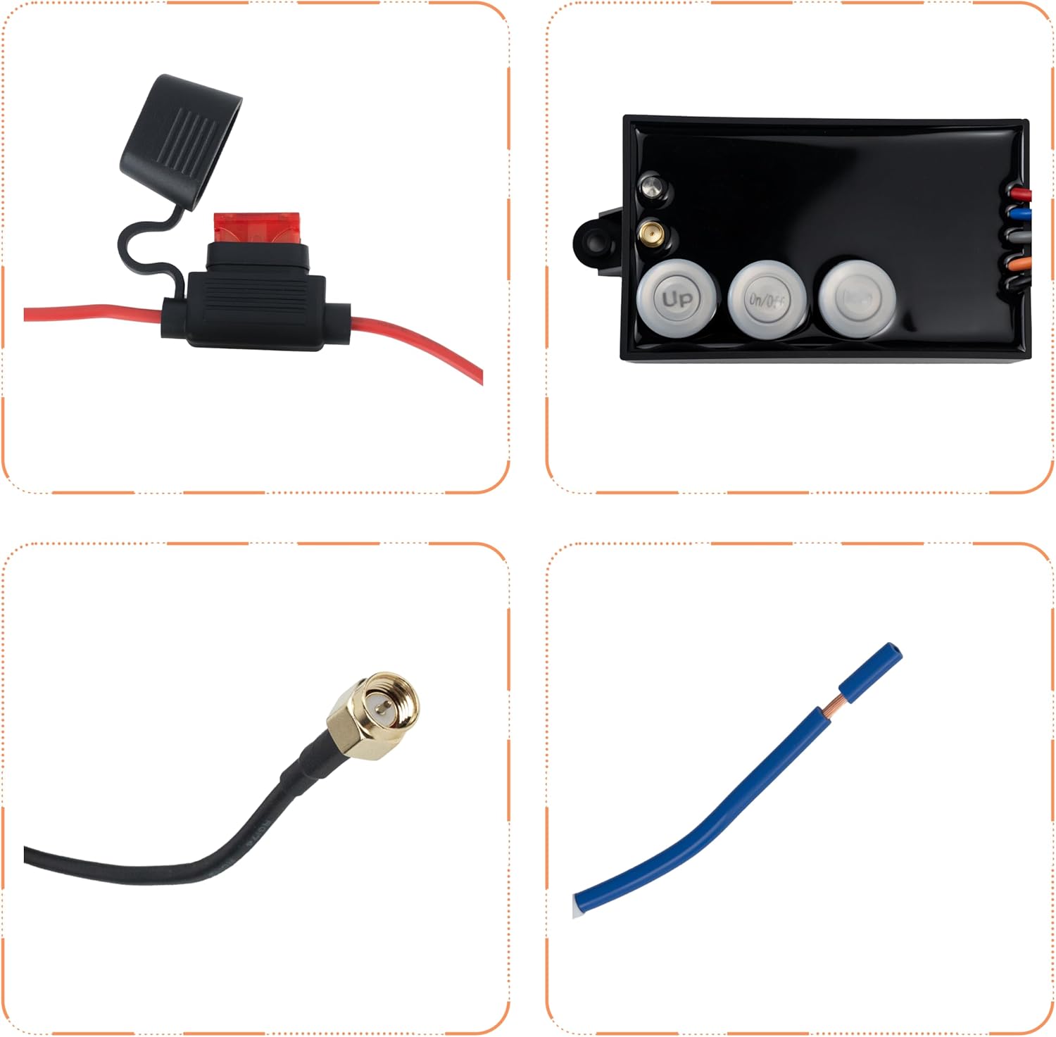 G3-H01 Wireless Dump Trailer Remote Control Kit, 12 Volt Hydraulic Pump Lift Winch Controller with 50-100ft Range, Low Voltage Protection, Easy Installation for Dump Trailers, Boat Lifts, Snow Plows.