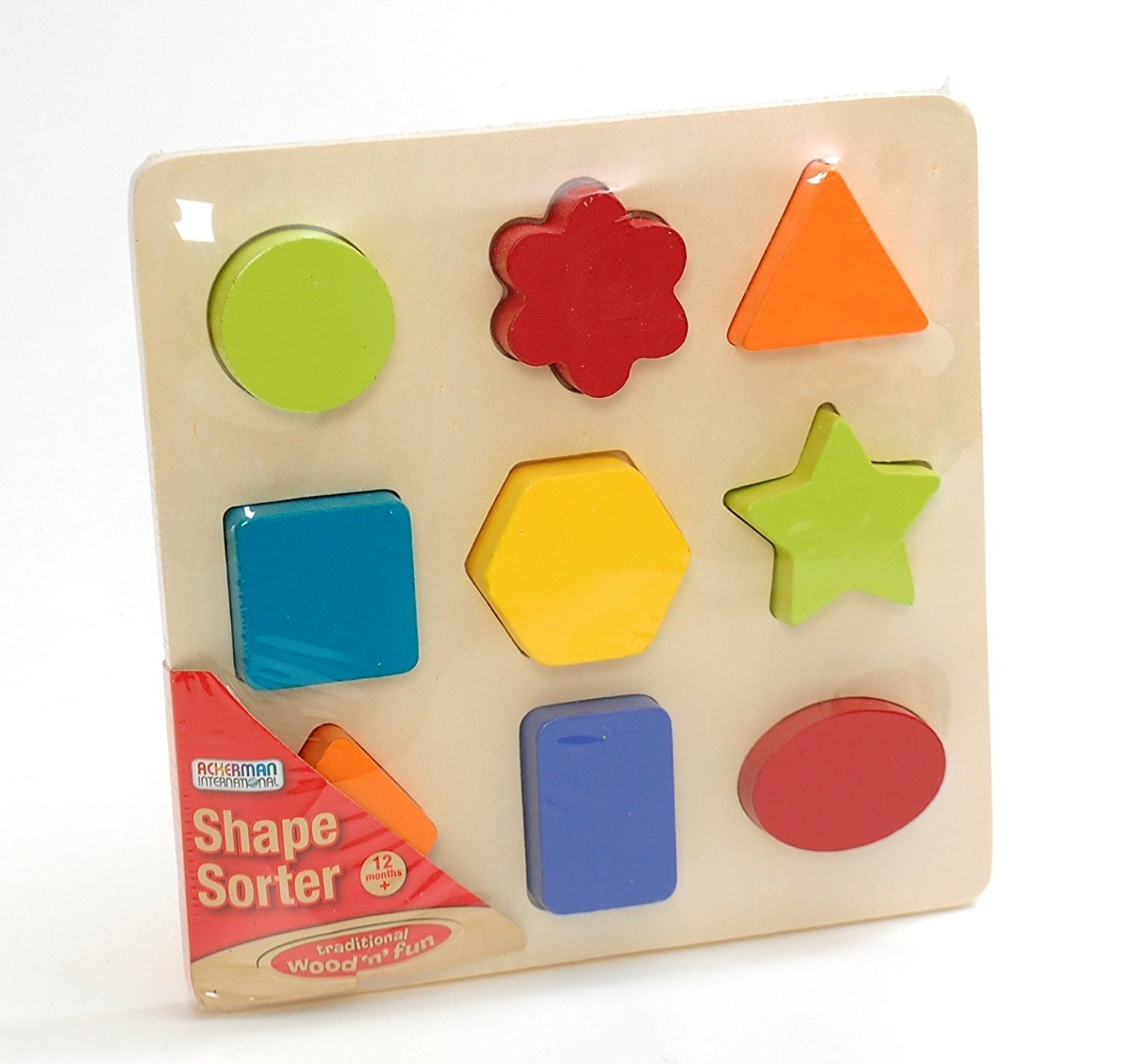 Ackerman Wooden Shape Sorter Sorting Puzzle