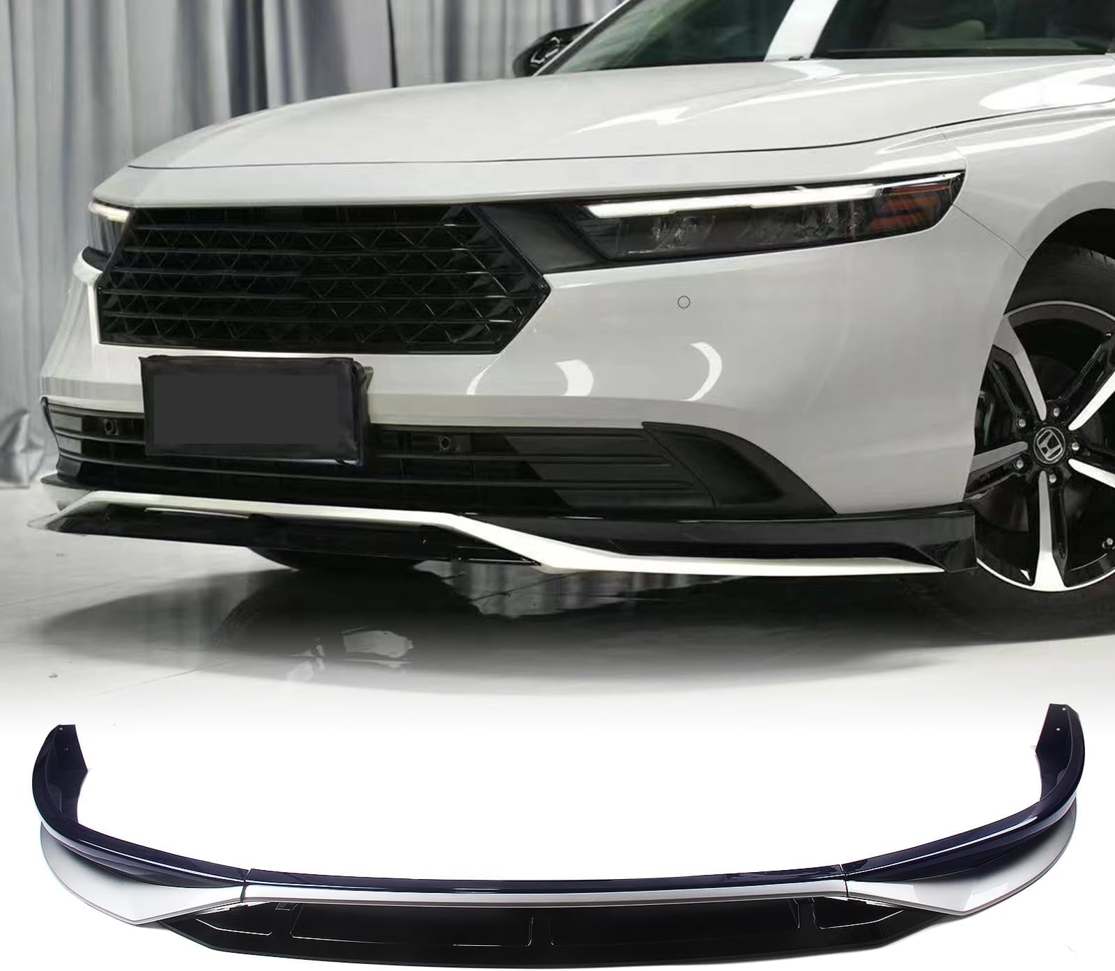 Car Front Bumper Spoiler Lip For Honda Accord 11th 2023-2025 White Black Blue Silver