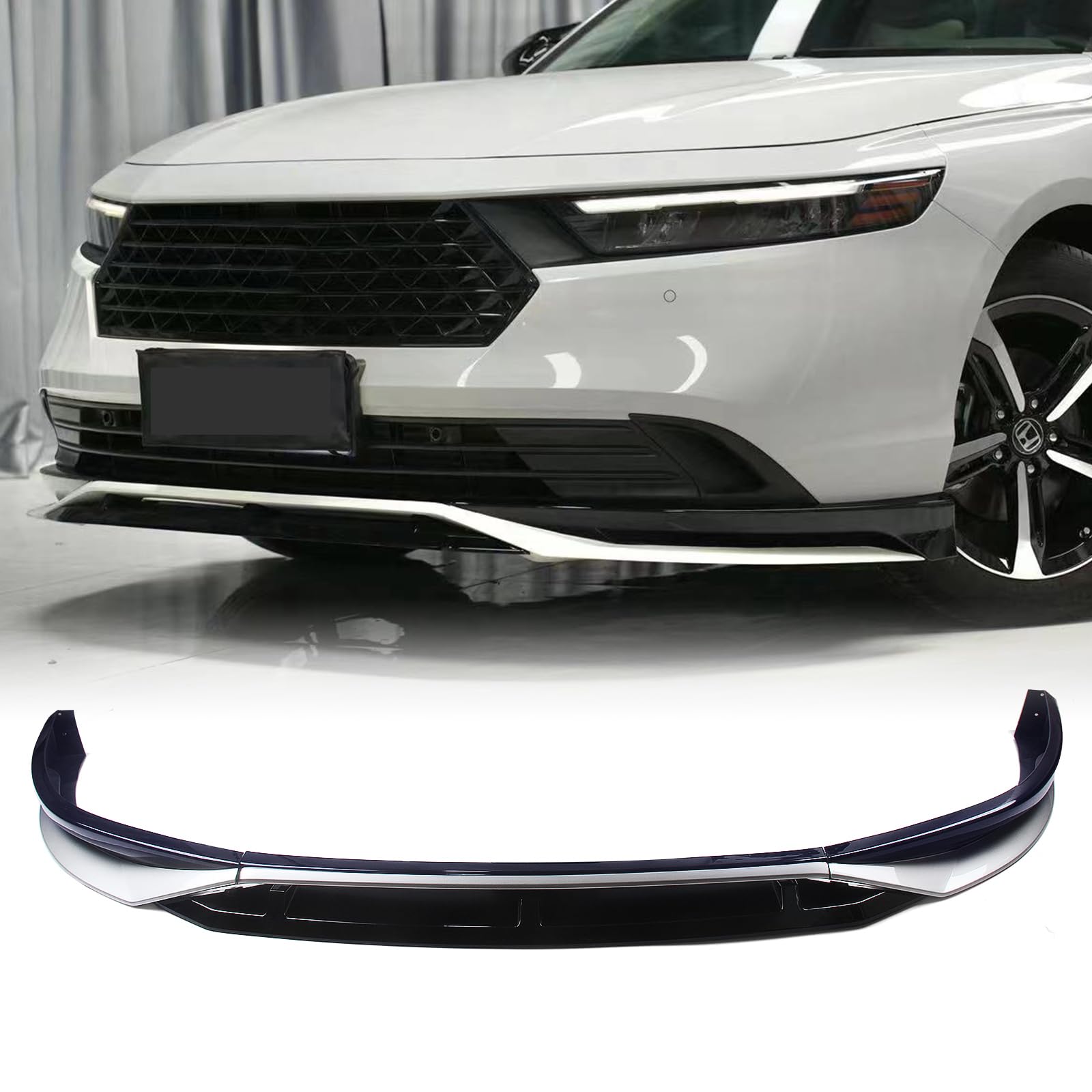 Car Front Bumper Spoiler Lip For Honda Accord 11th 2023-2025 White Black Blue Silver