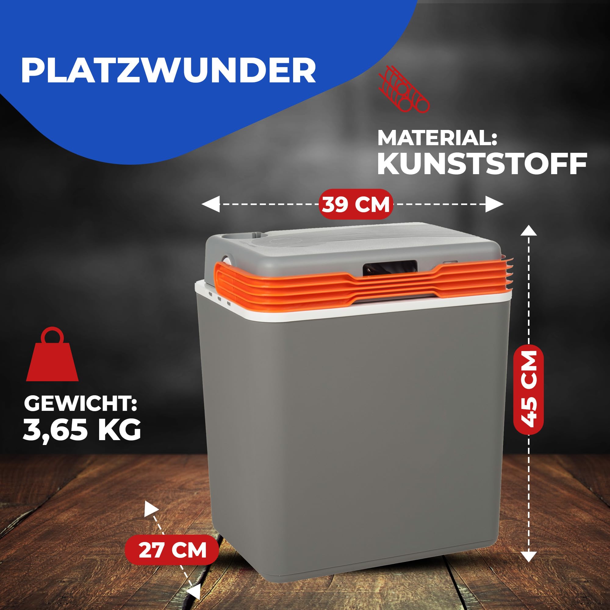 Elektrische Kühlbox und Warmhaltebox Coolbox Thermobox Picknick Camping 30 Liter Warmhaltebox 12V 230 V