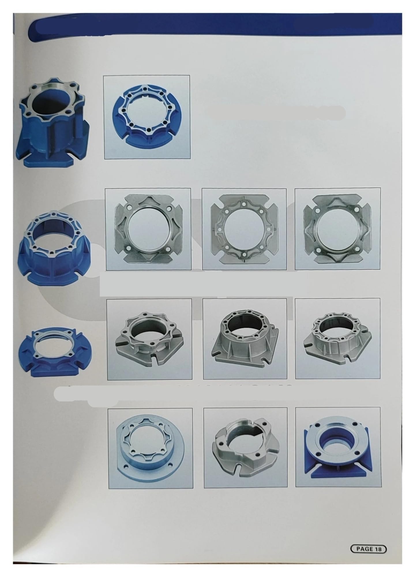 Bride de sortie FA FB FC FD FE for réducteur à vis sans fin NMRV30 NMRV40 NMRV50(Output Flange Fb,NMRV 050 Gray)