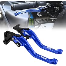 for Yamaha R3 YZF-R3 YZFR3 Motorcycle Clutch Lever Adjustable Handlebars Brake and Clutch Levers Set for 2015 2016 2017 2018 2019 2020 2021 2022 2023 2024 2025Blue