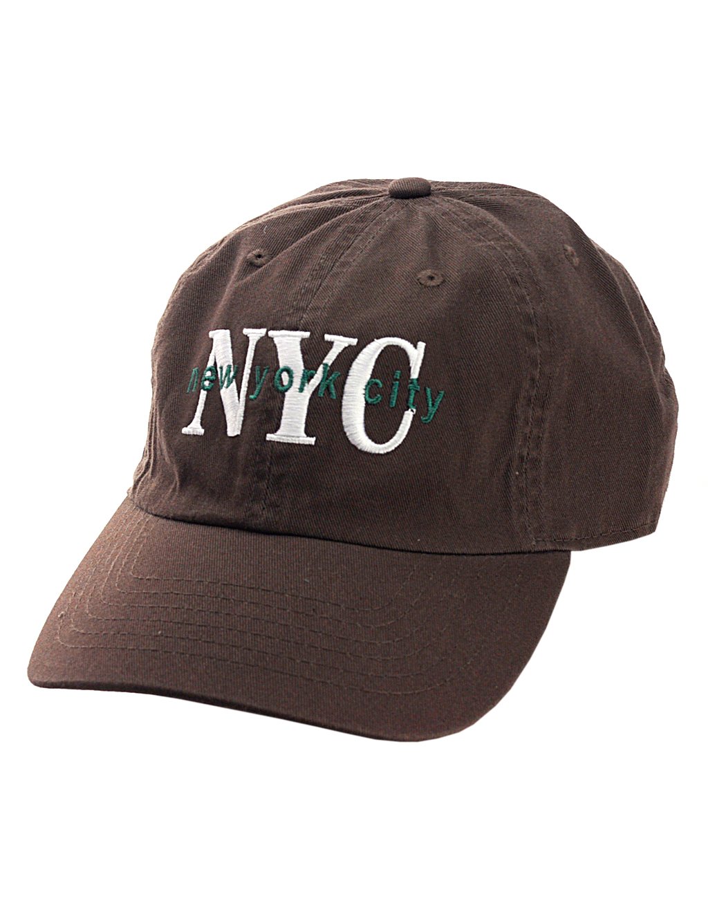 NYFASHION101 Unisex NYC New York City Embroidered Adjustable Low Profile Cap, NY02, Dark Brown