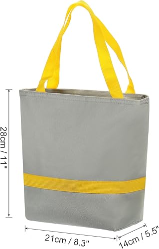Miniatura 9 de PATIKIL Lonchera para mujereshombres, bolsa térmica térmica reutilizable de 11 x 5.5 x 8.3 pulgadas para el trabajo, picnic al aire libre, verde