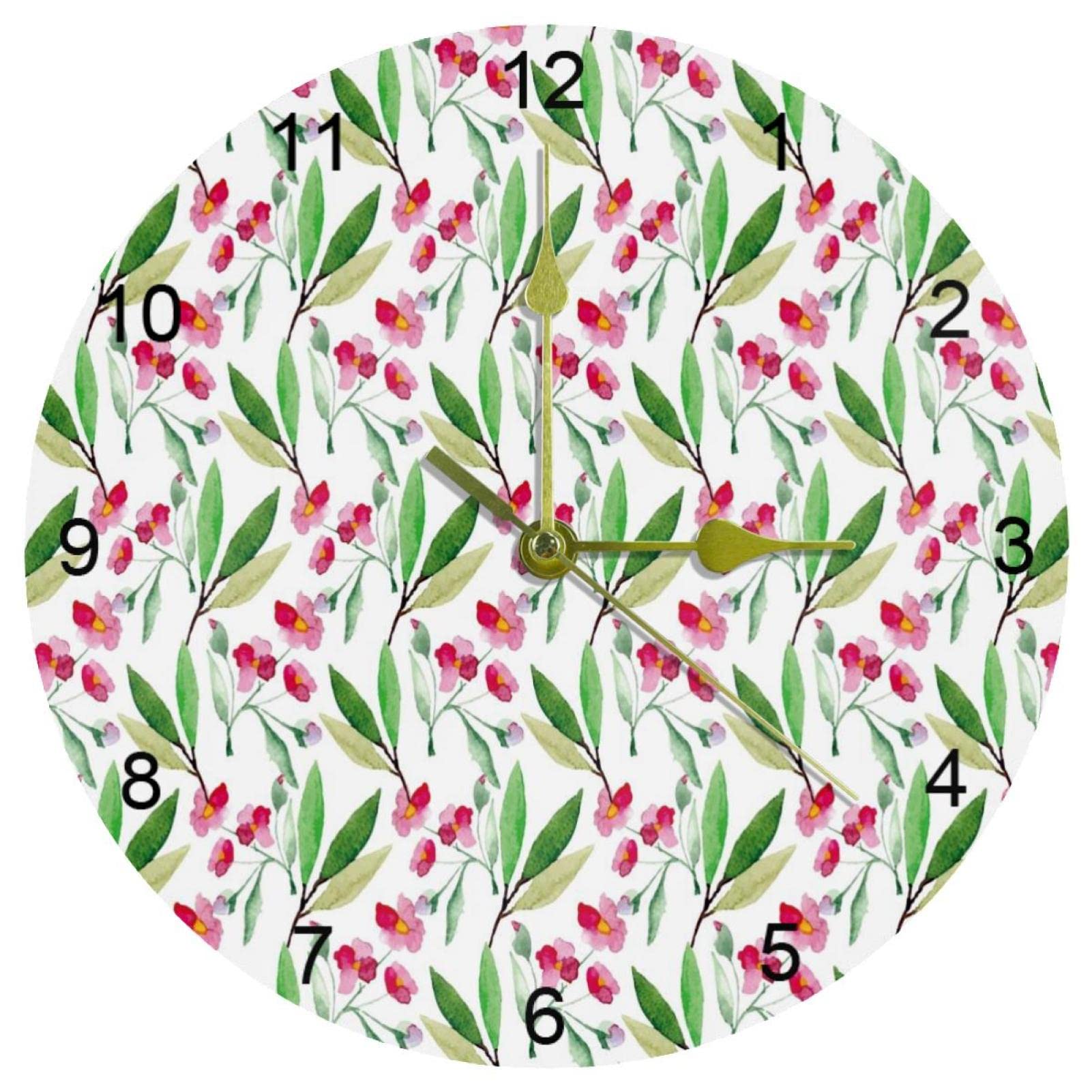 Horloge murale silencieuse sans tic-tac pour chambre avec grands chiffres clairs