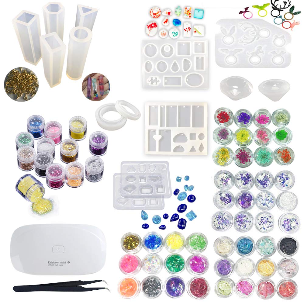 Moule Silicone Bracelet Diamant et Accessoires Set Cadeau Anniversaire Fille Création de Bijoux
