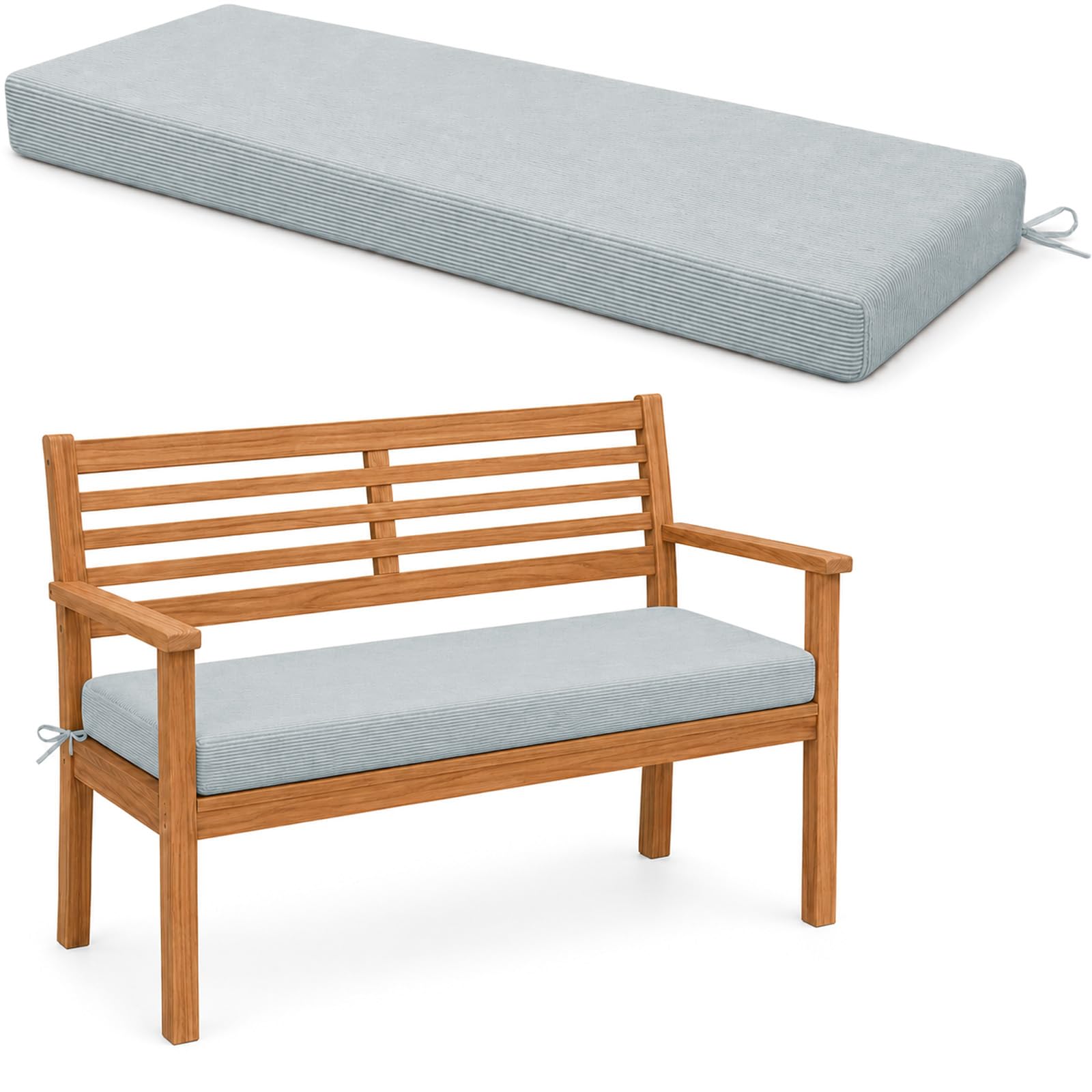 Corduroy Bench Cushion – 2/3/4 seater Garden Bench Cushion Indoor/Outdoor