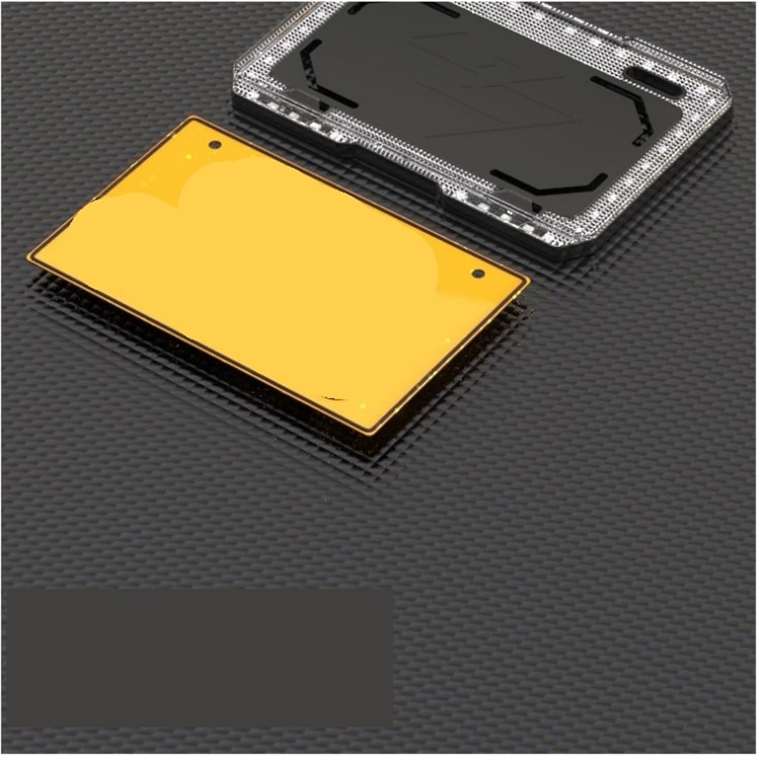 LED License Plate Frame Modification Accessories Motorcycle Bracket Scooter License Plate Light Illuminated with Tail Plate (Size : L9 Green red Light)