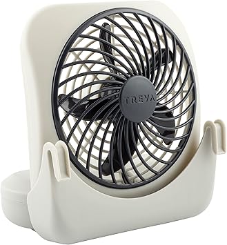 Treva 5-inch Pet Crate Fan for Cooling Dogs and Other Pets. 2 Cooling Speeds, Battery Powered