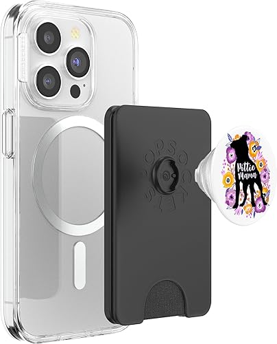 Miniatura 9 de Pittie Mama Purple Flowers Pitbull lover Cute Pitbulls Mom PopSockets Standard PopGrip