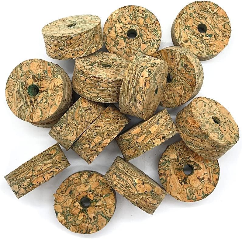 Green Burl 50 Pack 1.25" Rings with 1/4" Bore