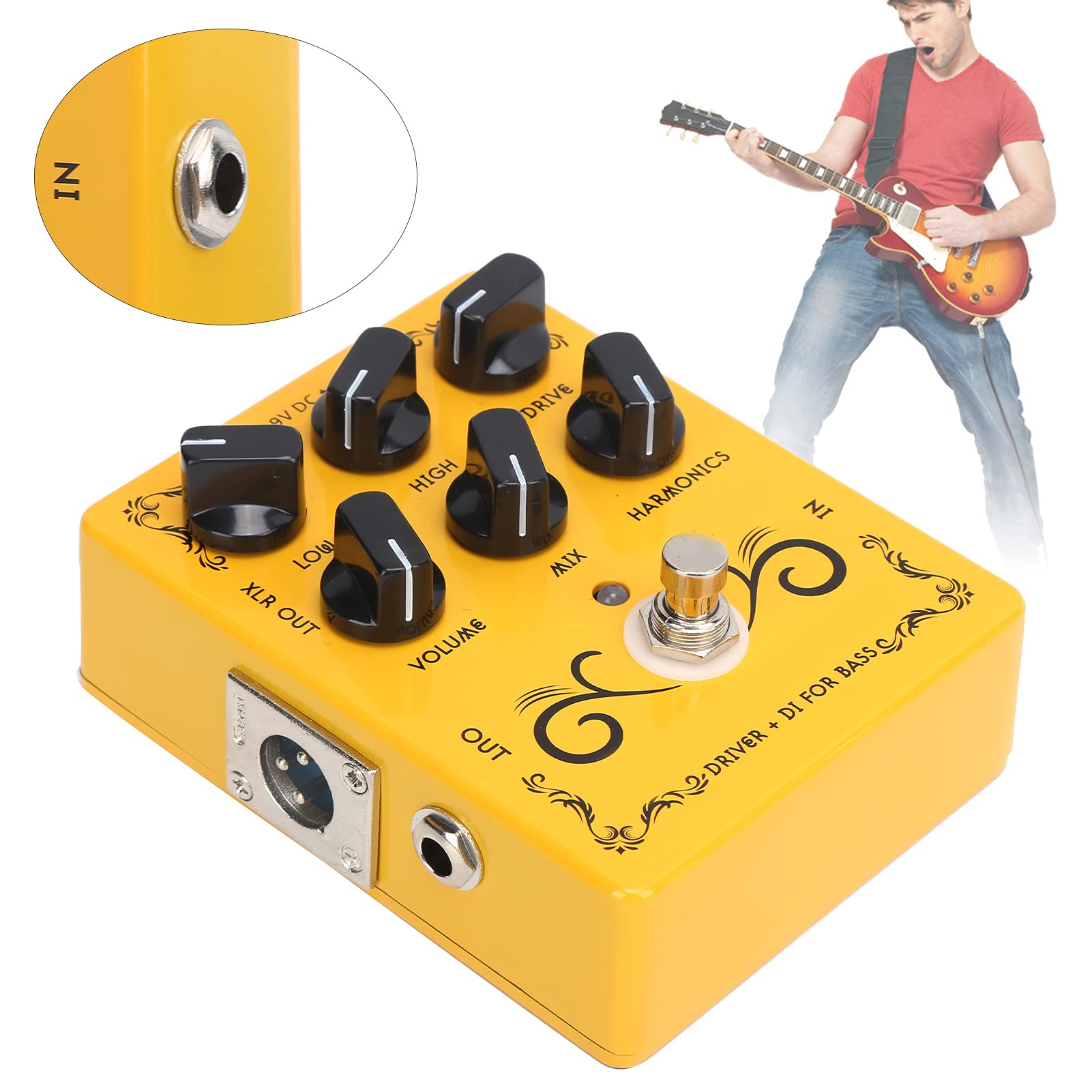 Pedał efektów zniekształceń gitarowych, CP-60 Pedał efektów gitarowych Tryb wielokrotny dla gitary elektrycznej dla gitary akustycznej