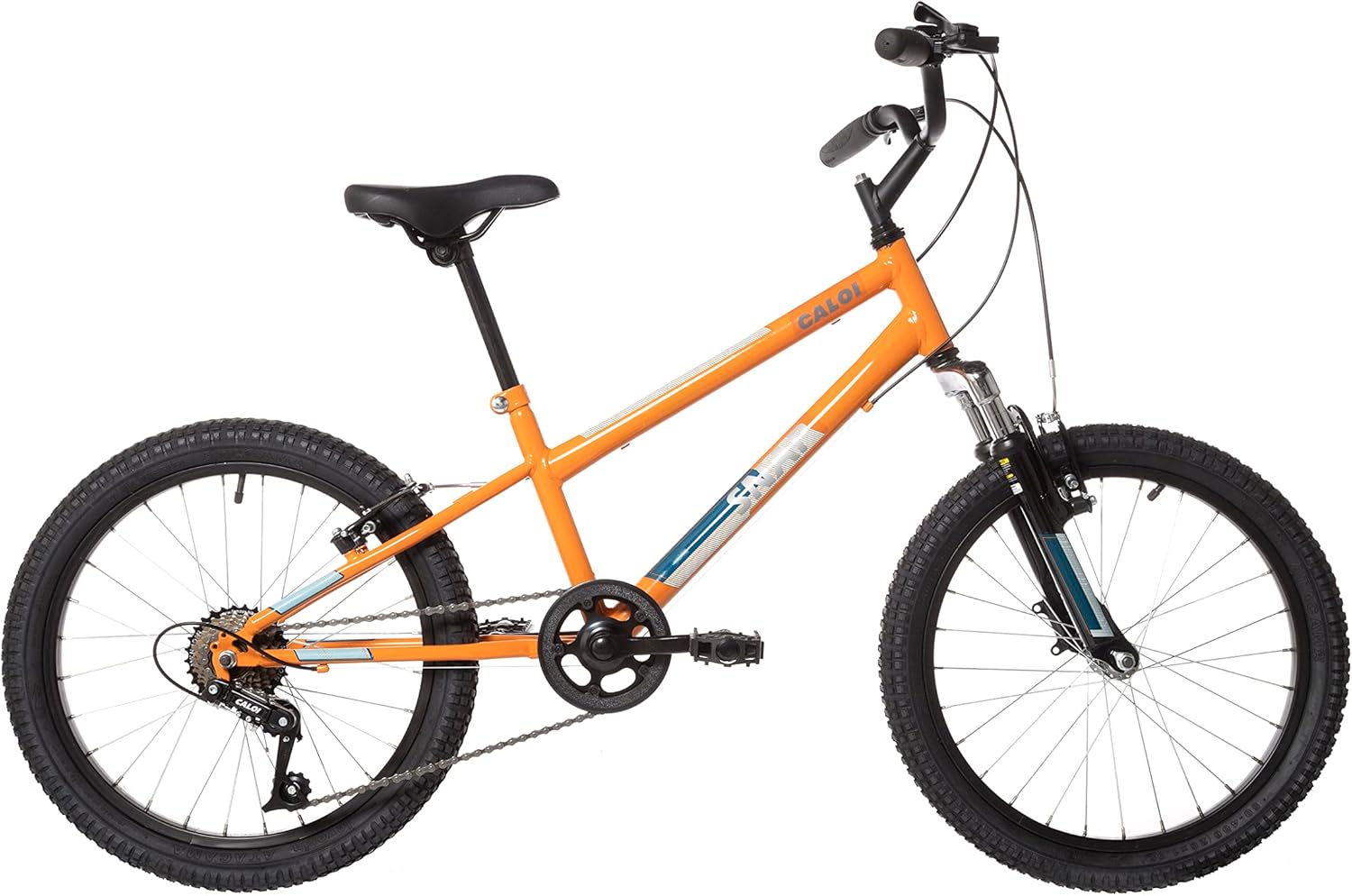 Bicicleta Caloi Snap Aro 20 7 velocidades com suspensão dianteira amarela
