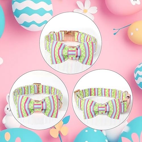 Miniatura 45 de Collar de perro con bandera estadounidense con pajarita, collar patriótico para perros pequeños, medianos y grandes, talla XS