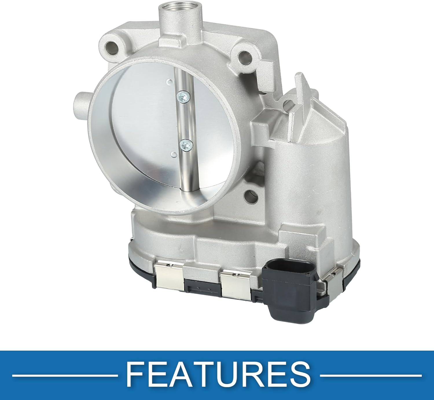 Throttle Body Assembly No.113-141-01-25 Throttle Body Actuator for Mercedes-Benz C 230 1.8L 2005 Aluminum Alloy Silver Tone