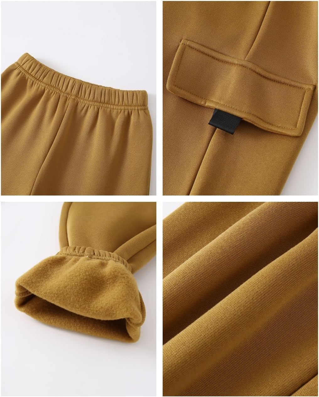 2 Piece Boys Texture Sweatshirt & Cargo Joggen Sweat Pants Set