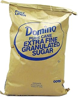 Domino Pure Cane Extra Fine Granulated Sugar- Bulk 50 lb. Bag