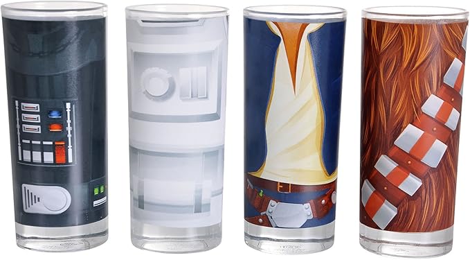 GGS Star Wars - Character Torso Glass Tumbler Set