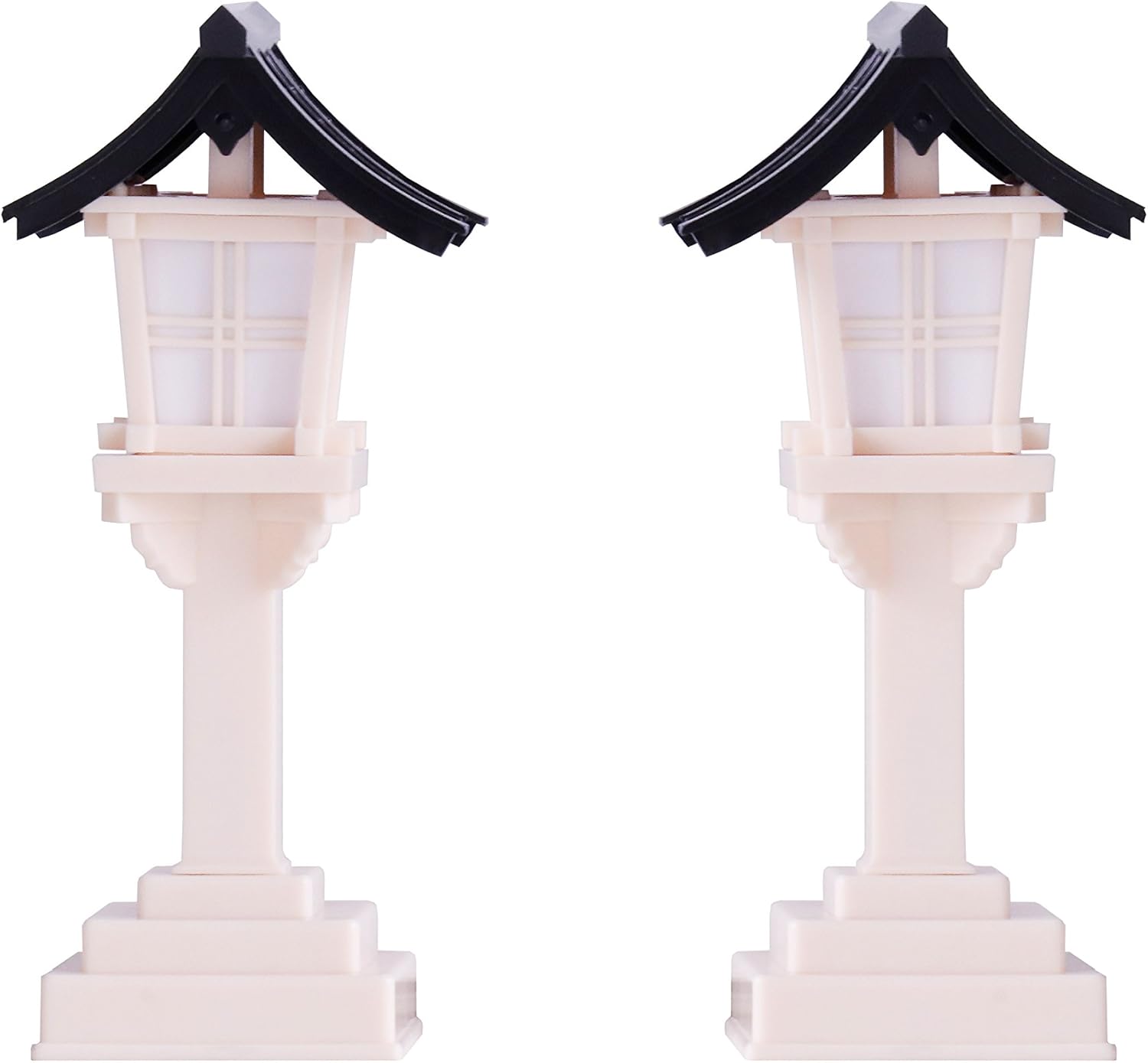 国産 春日灯篭 白色 黒屋根 神具 神棚 祖霊舎 稲荷