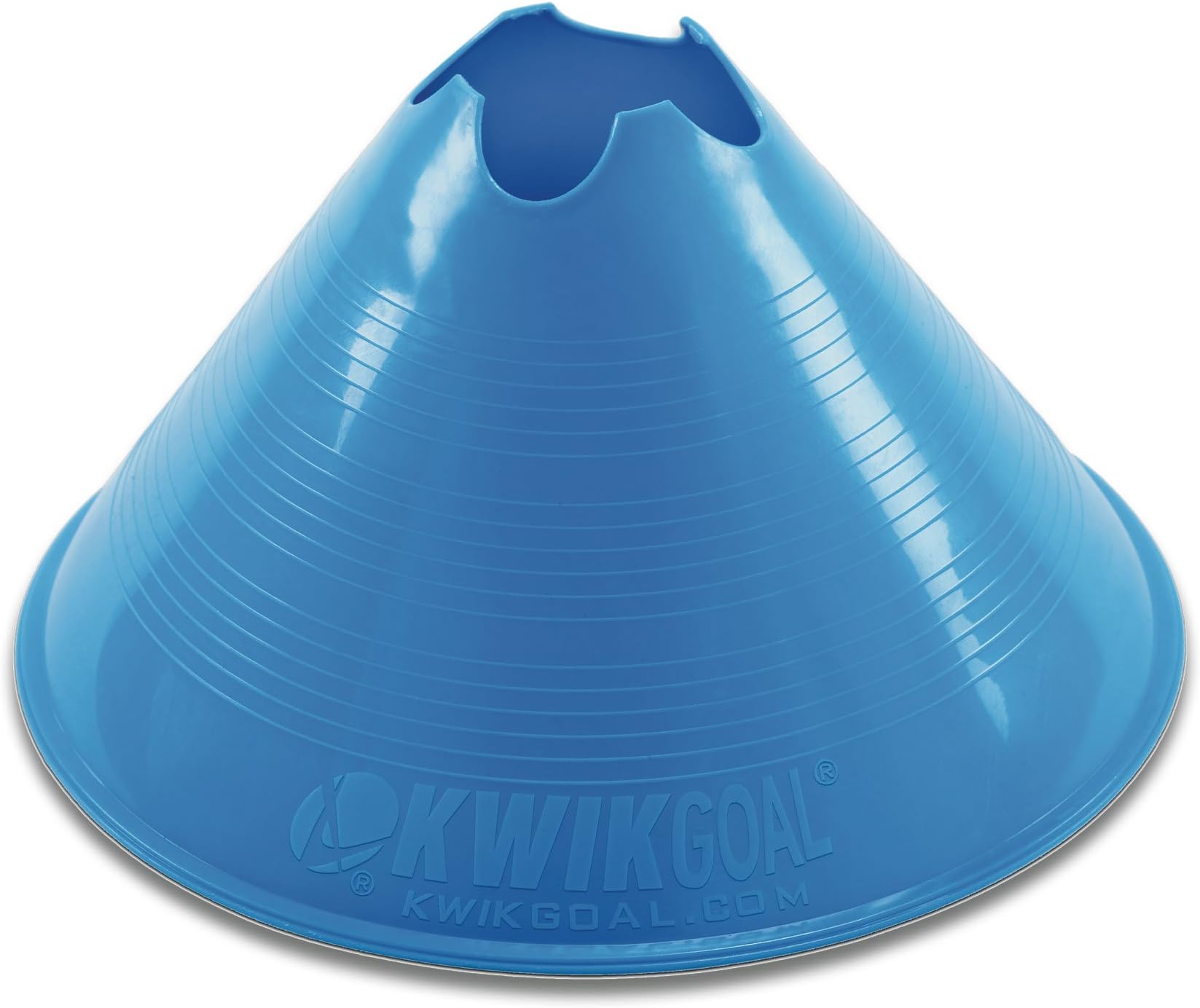 Kwik Goal Jumbo Disc Cones (Blue, Pack of 12)