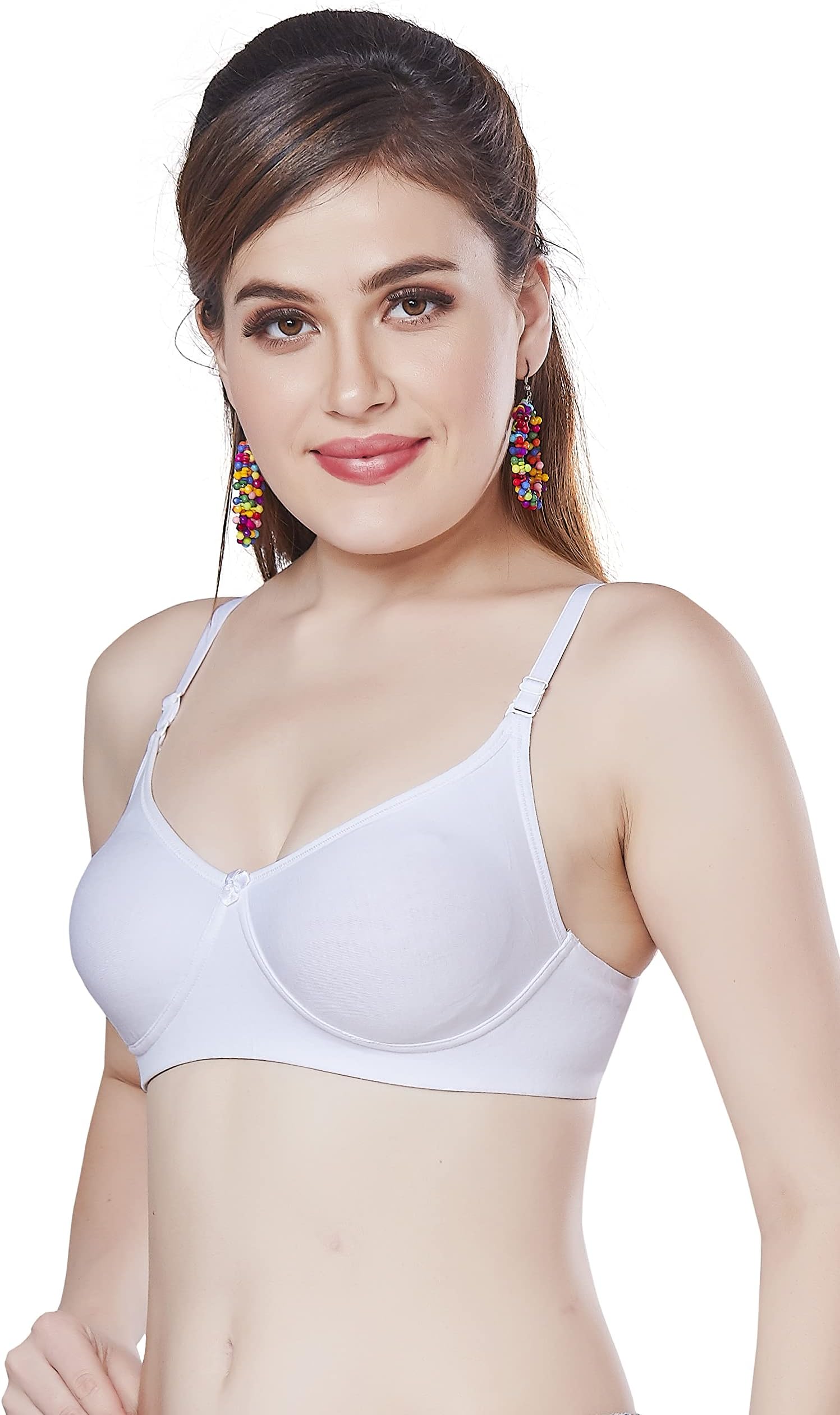Women's Stretch Cotton Non-Padded Wirefree Everyday Bra