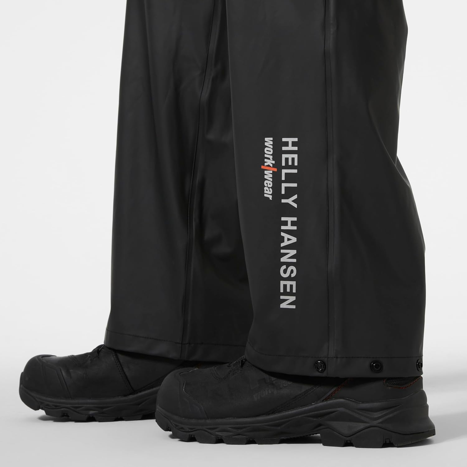 Helly Hansen Voss Rain Pant - PU-Coated Welded-Seam Waterproof Pant - Adjustable Hem Rain Gear - Reflective Workwear - Image 4